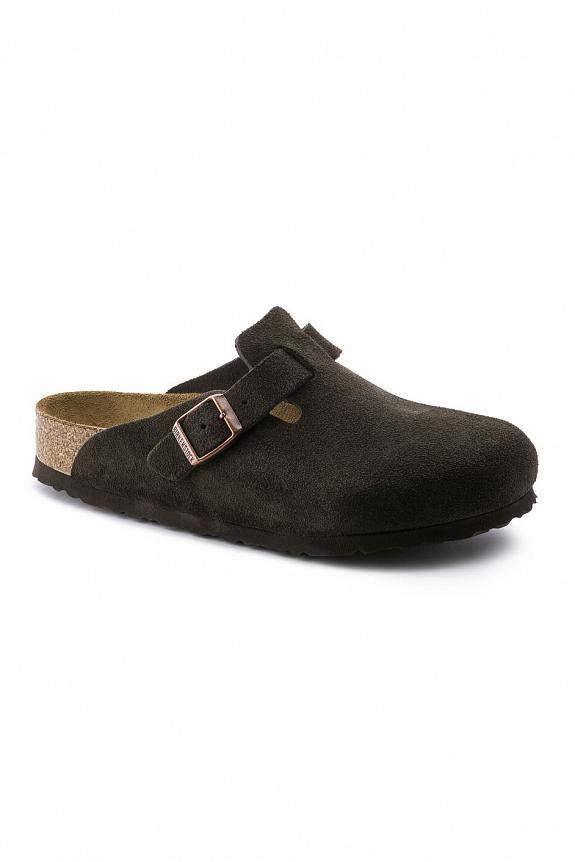 Birkenstock Boston Suede Leather Mocha